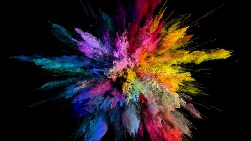 Обои взрыв красок