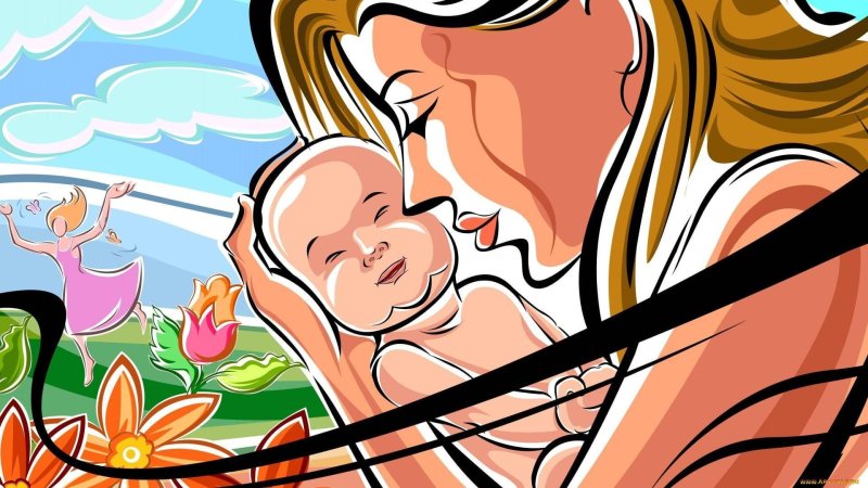 Рисунки ко Дню матери красивые