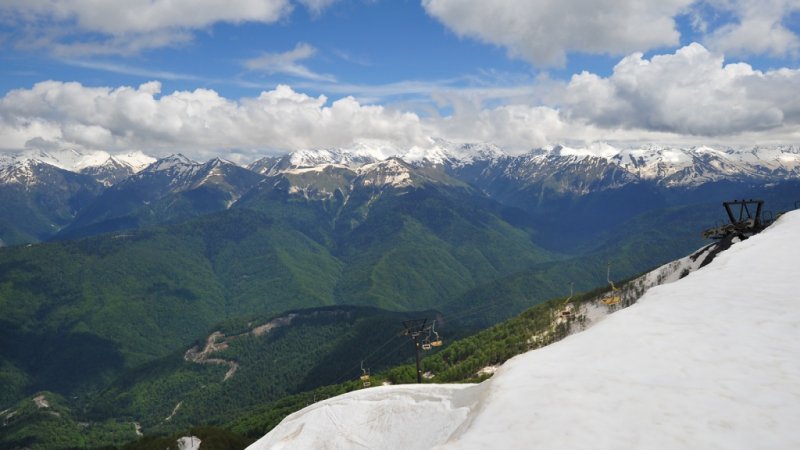 Роза Хутор красная Поляна Сочи горы