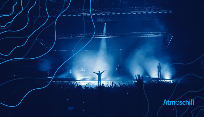 Рок концерт сцена