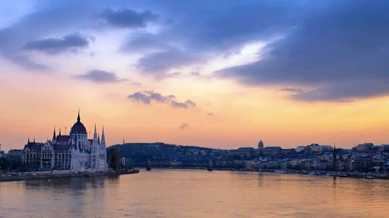 Река Дунай в Венгрии