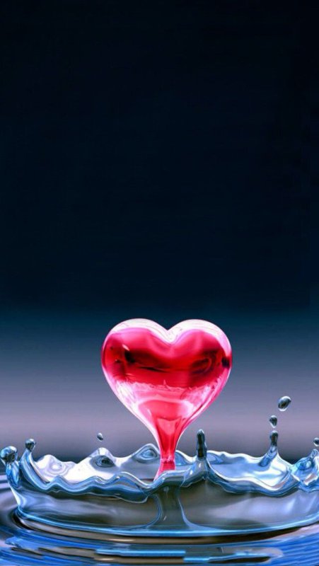 Сердечко из воды