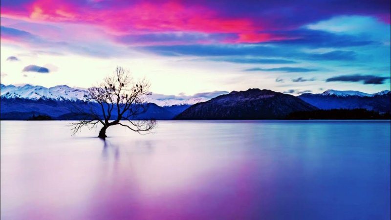 Озеро Куилл новая Зеландия