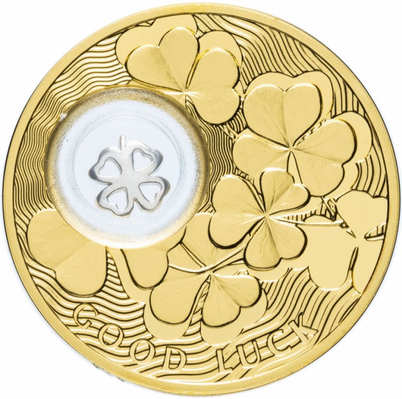 Монета Ниуэ Клевер 2 доллара
