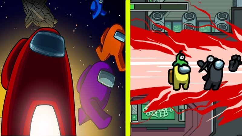 Космонавты из игры амонг АС