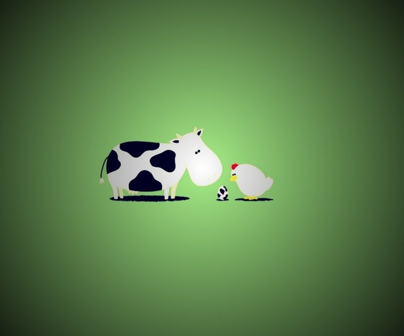 Обои в стиле коровы