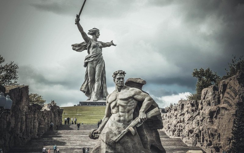 Волгоград Родина мать Мамаев Курган Сталинградская битва