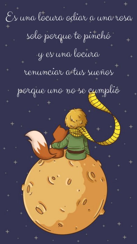 Маленький принц и Лис на планете