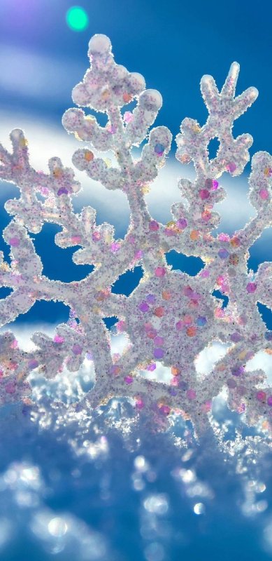 Зима снежинки