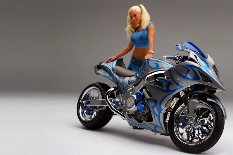 Красивые девушки на мотоциклах