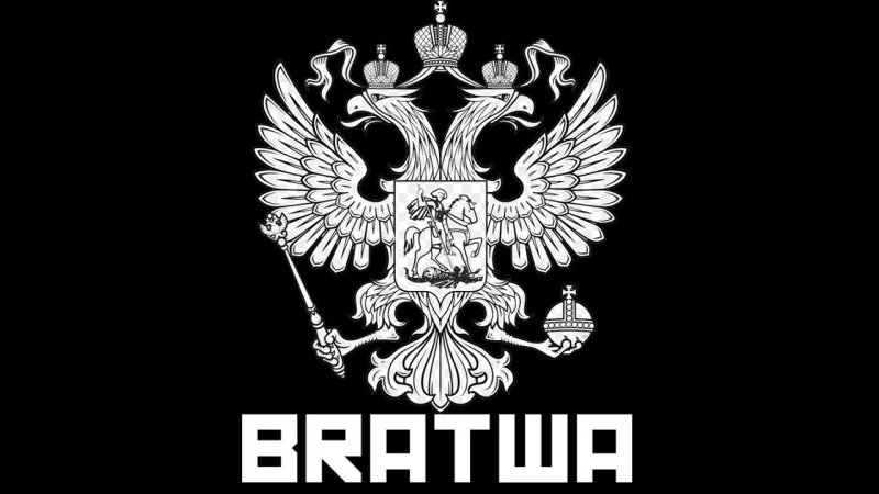 Герб РФ на черном фоне