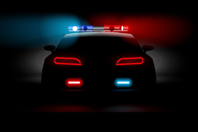 Полицейские мигалки арт