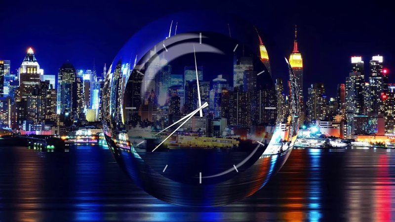 Красивый город ночью