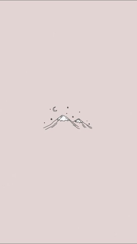 Минималистические обои на телефон
