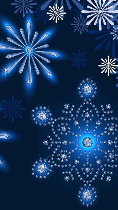 Зима снежинки