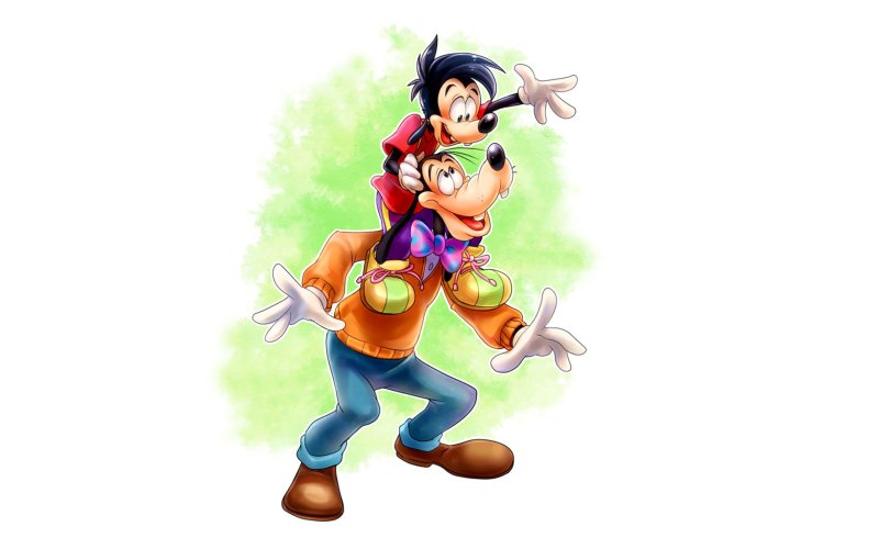 Гуфи на белом фоне