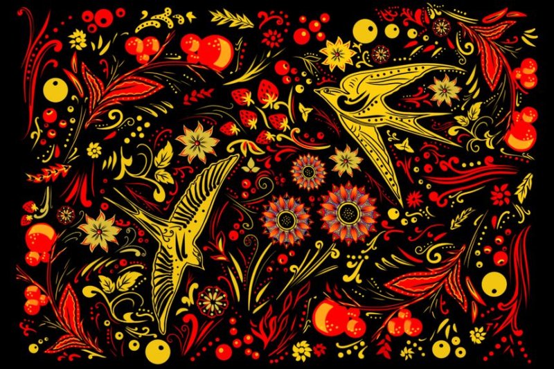 Роспись под хохлому