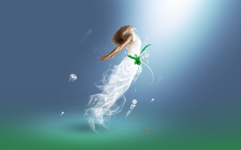 Девушка в полете