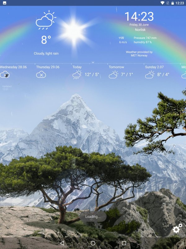 Живые обои погода