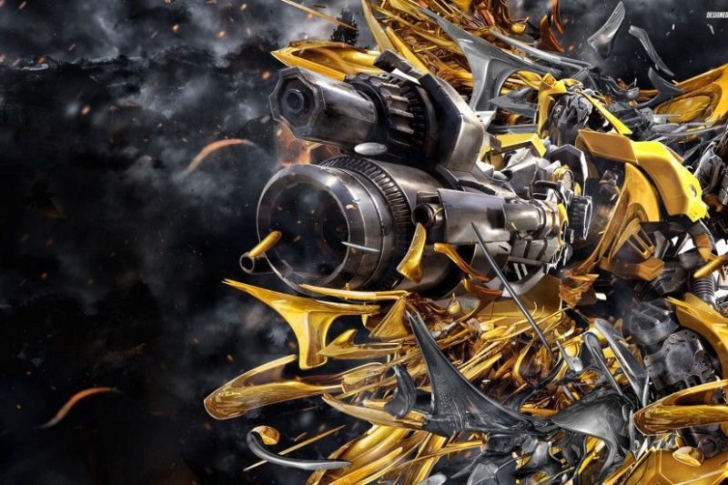 Обои 4к трансформеры Бамблби