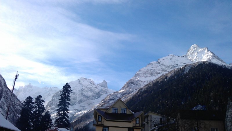 Домбай зимой