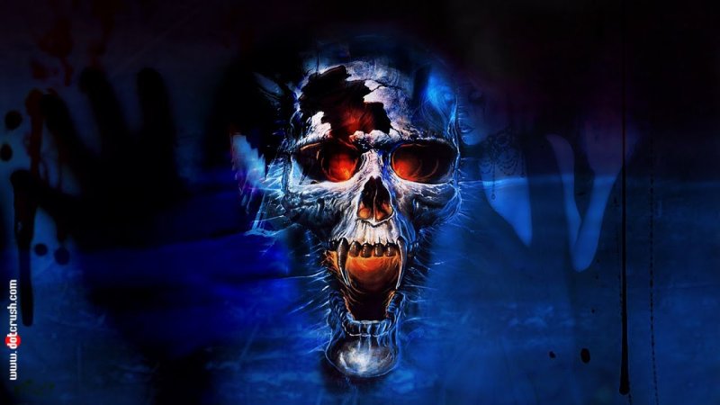 Синий череп