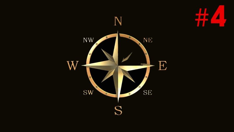 Компас темный фон