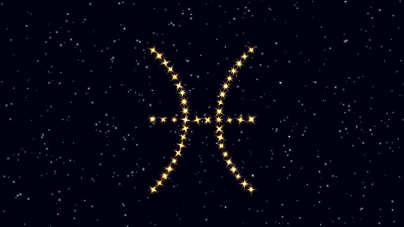 Изображение знака зодиака рыбы