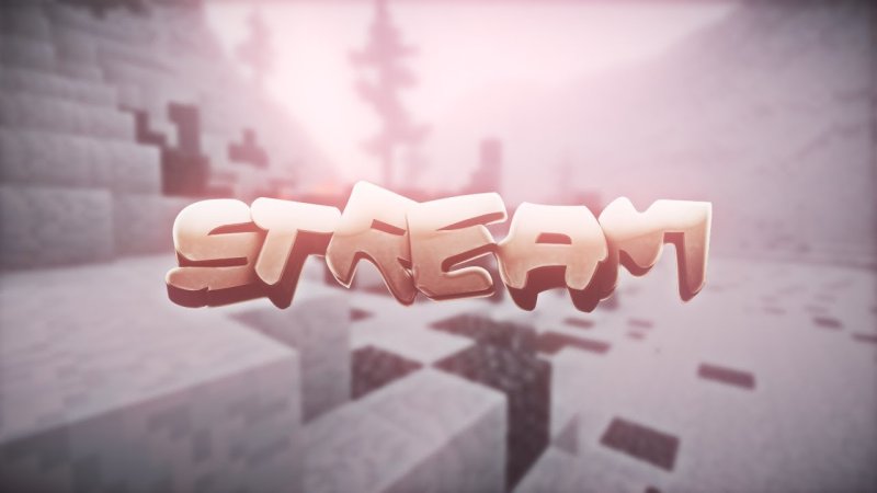 Заставка для стрима по майнкрафту