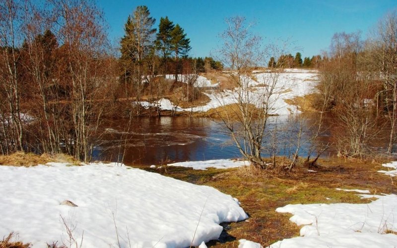 «Ранняя Весна в Абрамцево» Левитан