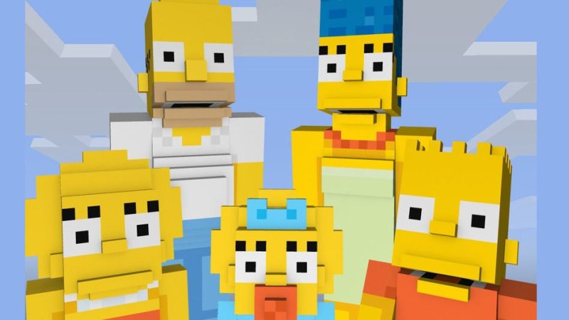 Bart Simpson in Minecraft