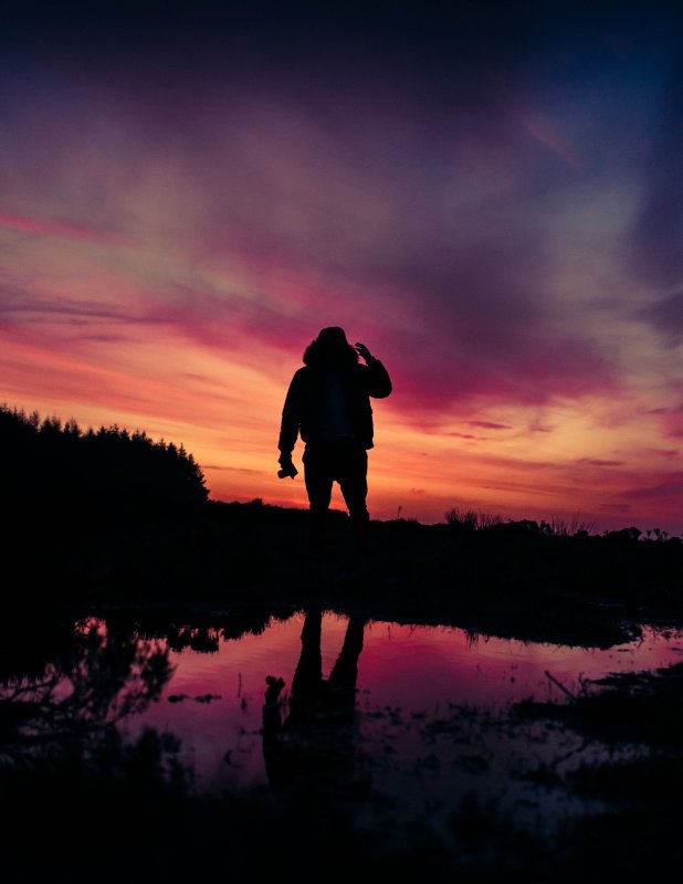 Закат одиночество