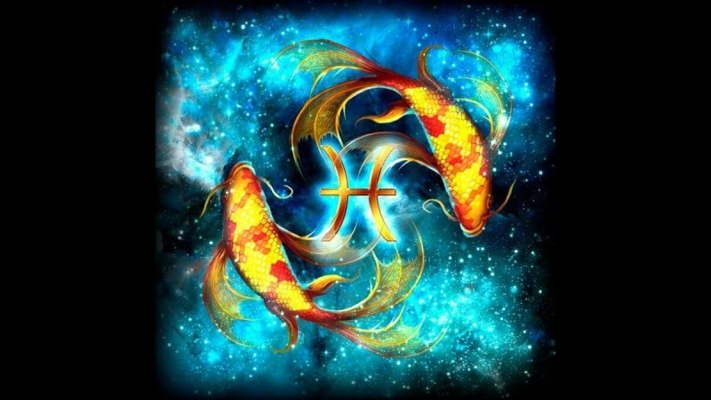 Знак зодиака рыбы на рабочий стол