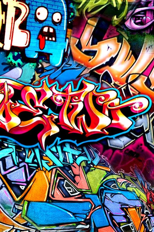 Граффити цветные