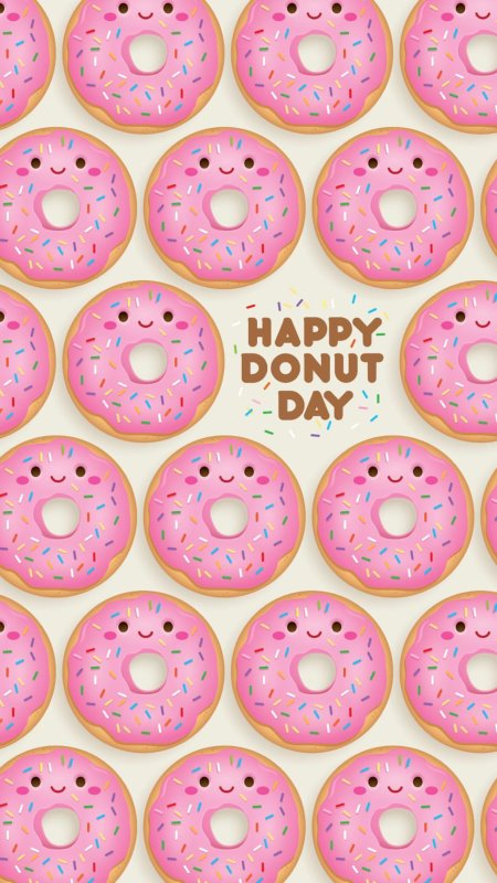 Пончик розовый