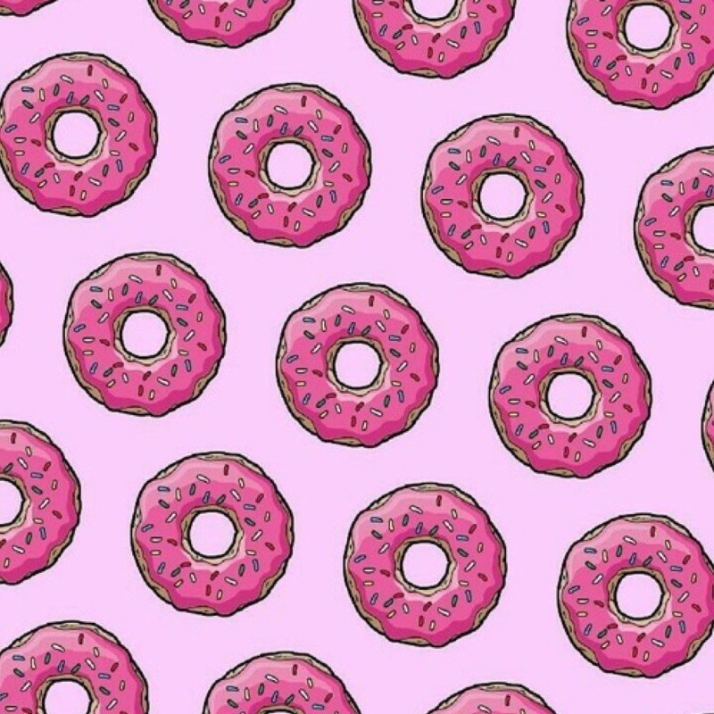 Пончик розовый