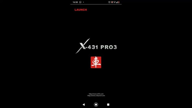 Лаунч x431 заставка