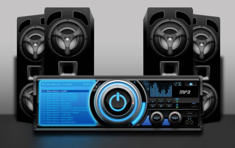 Winamp Skin магнитофон