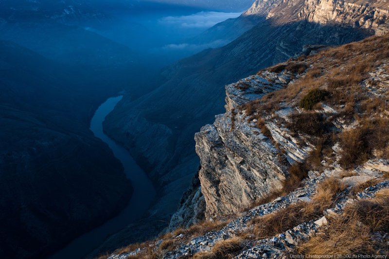 Каньон Сулакский каньон туман