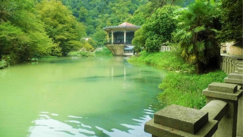 Водопад Псырцха Абхазия