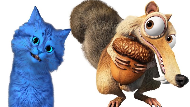 Саблезубая белка Скрат из ледникового периода