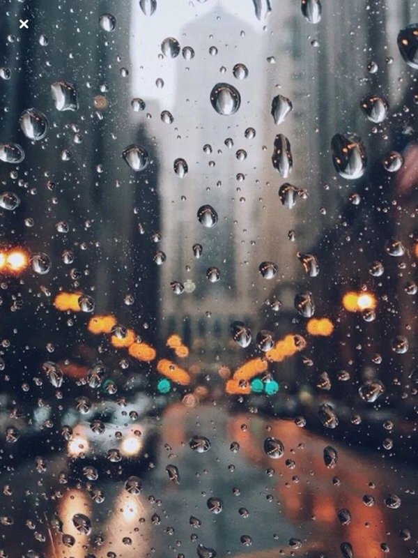Капли на окне
