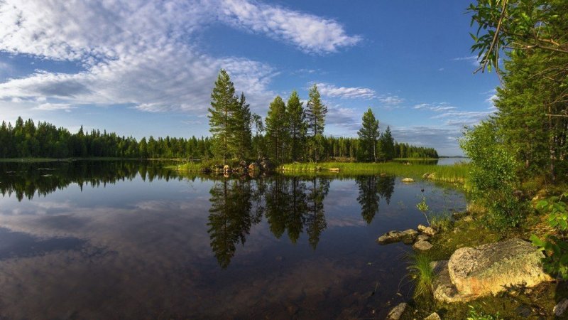 Озеро Лижмозеро Карелия