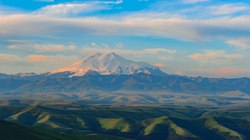 Горное плато Эльбрус