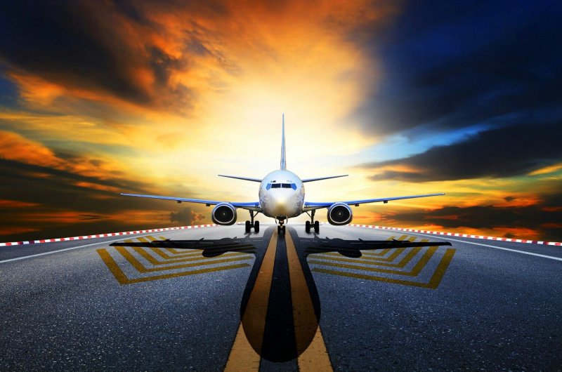 Взлет самолета