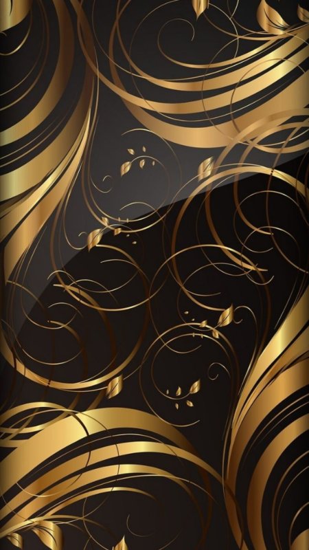 Фон черный с золотом