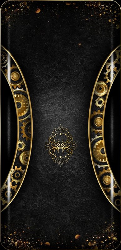 Золото на черном фоне