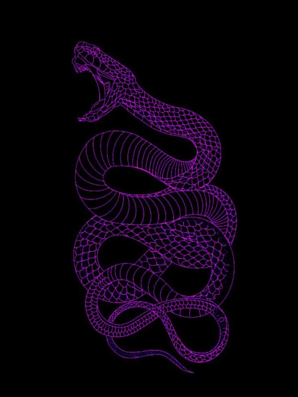 Фиолетовая змея