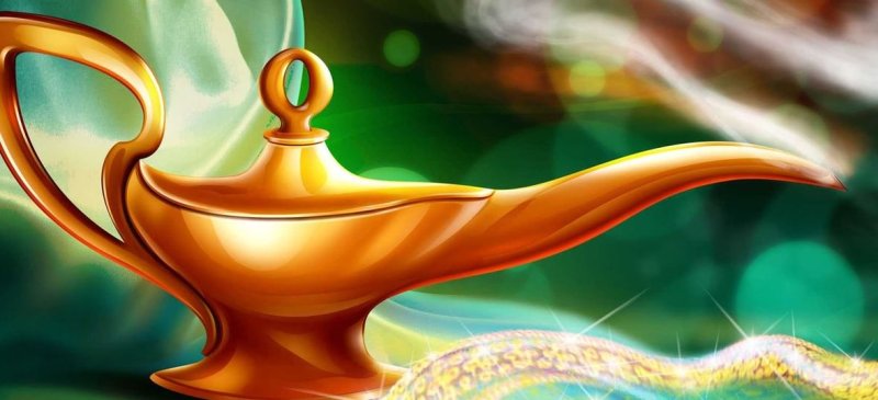 Волшебная лампа Аладдина Джин