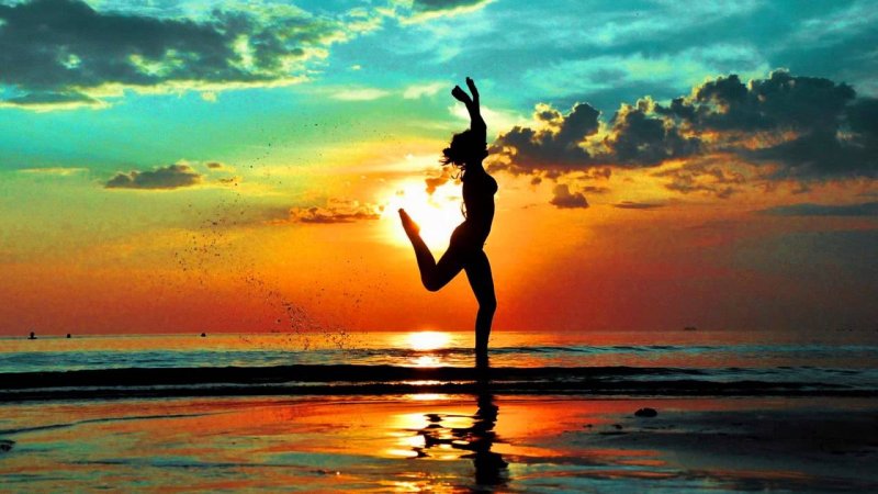 Море солнце человек